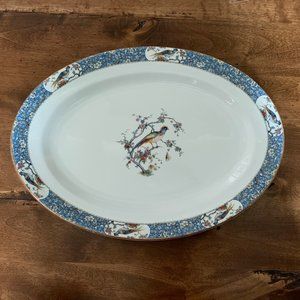 Vintage/Possibly Antique -National China Co. of Salineville, OH-Pheasant Platter